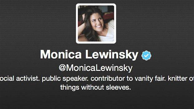 مونيكا لوينسكي تبرز من جديد... على "تويتر"