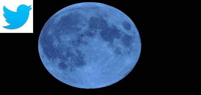 تويتر يحتفل بالقمر الأزرق " BLUE MOON "