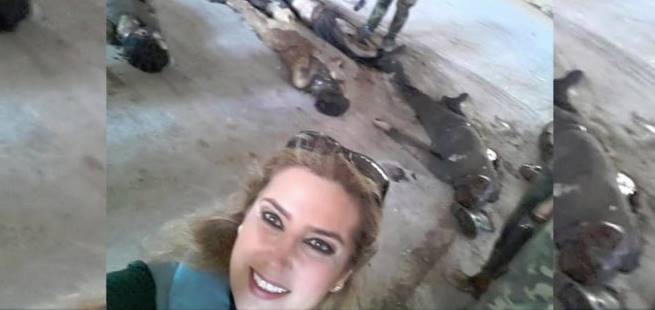 صحافية سورية… “سيلفي” والجثث خلفي!